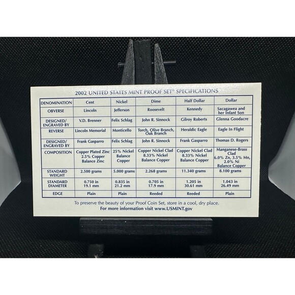 2002 United States Mint Proof Coin Set - Picture 4 of 8